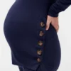 Conjunto de pijama premamá de modal acanalado