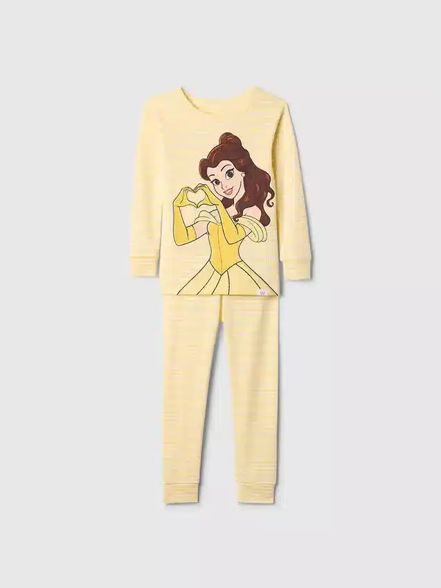 Conjunto de pijama «Princess» de algodón orgánico cepillado de GAP × Disney Baby