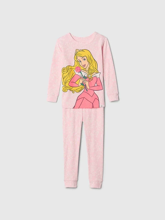 Conjunto de pijama «Princess» de algodón orgánico cepillado de GAP × Disney Baby