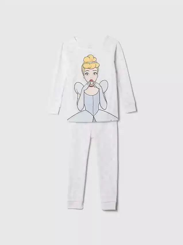 Conjunto de pijama «Princess» de algodón orgánico cepillado de GAP × Disney Baby