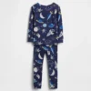 Conjunto de pijama «Space» de algodón orgánico cepillado para bebés y niños