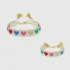 Conjunto de pulseras «Rainbow Hearts» de Hart Mini and Me