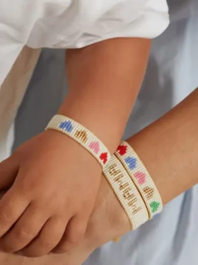 Conjunto de pulseras «Rainbow Hearts» de Hart Mini and Me