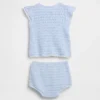 Conjunto de rayas de ganchillo para bebé