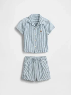 Conjunto de rayas vaqueras para bebé
