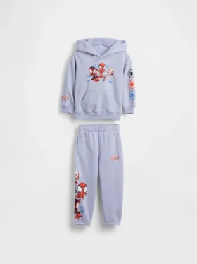Conjunto de sudadera con capucha Vintagesoft de Marvel para bebés y niños pequeños