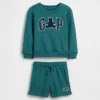 Conjunto de sudadera y pantalones cortos con logo del oso Vintagesoft Terry para Bebé y Niño