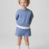 Conjunto de sudadera y pantalones cortos Vintagesoft para Bebé y Niño