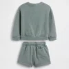 Conjunto de sudadera y pantalones cortos Vintagesoft para Bebé y Niño