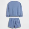 Conjunto de sudadera y pantalones cortos Vintagesoft para Bebé y Niño