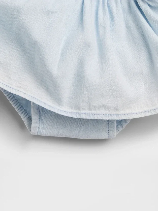 Conjunto de vaqueros con lazo para bebé