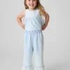 Conjunto de vaqueros con ojales para bebés y niños pequeños