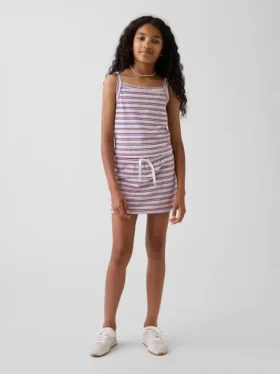 Conjunto infantil de falda-pantalón de rizo