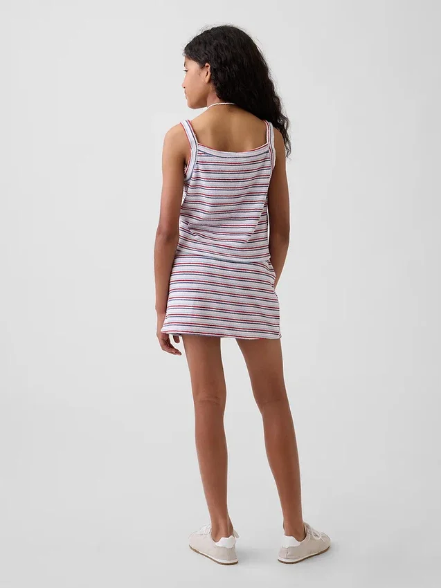 Conjunto infantil de falda-pantalón de rizo