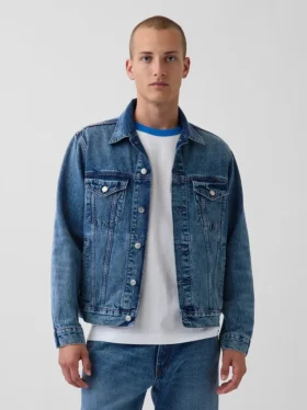Consigue la chaqueta vaquera azul «Relaxed Icon»