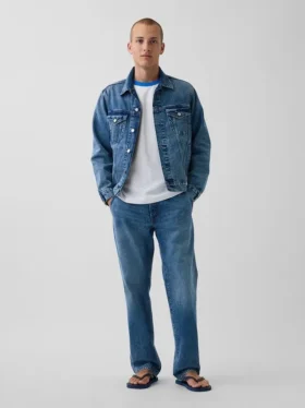 Consigue la chaqueta vaquera azul «Relaxed Icon»