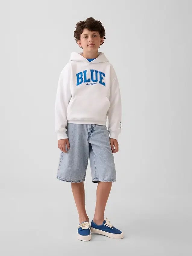 Consigue la sudadera con capucha holgada Vintagesoft para niños de Get Blue