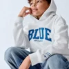 Consigue la sudadera con capucha holgada Vintagesoft para niños de Get Blue