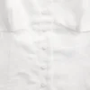 Corsé sin mangas de mezcla de lino
