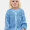 Cárdigan de cuello redondo para bebés y niños