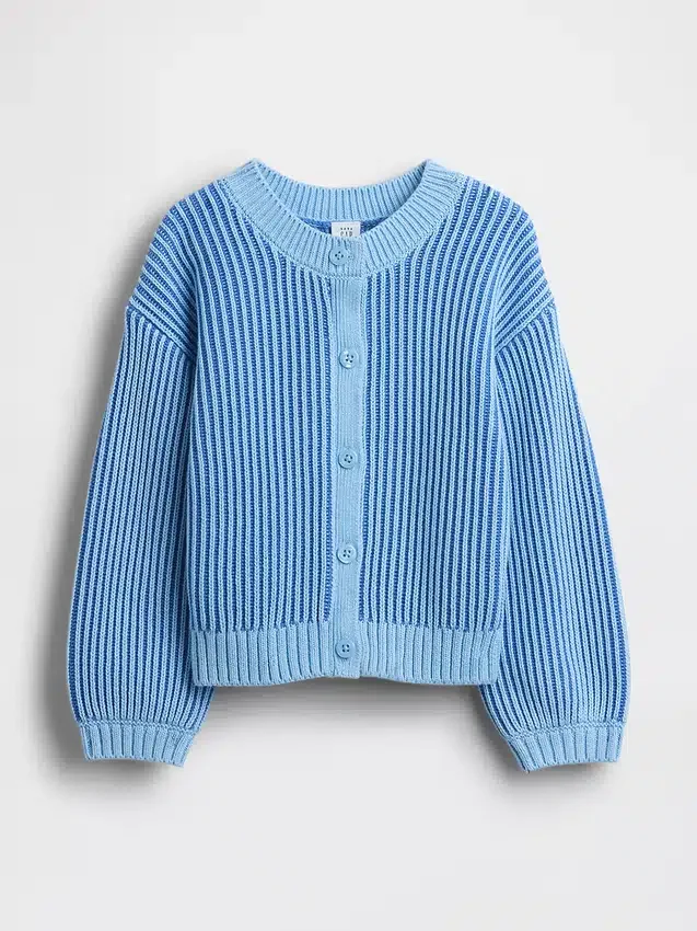Cárdigan de cuello redondo para bebés y niños