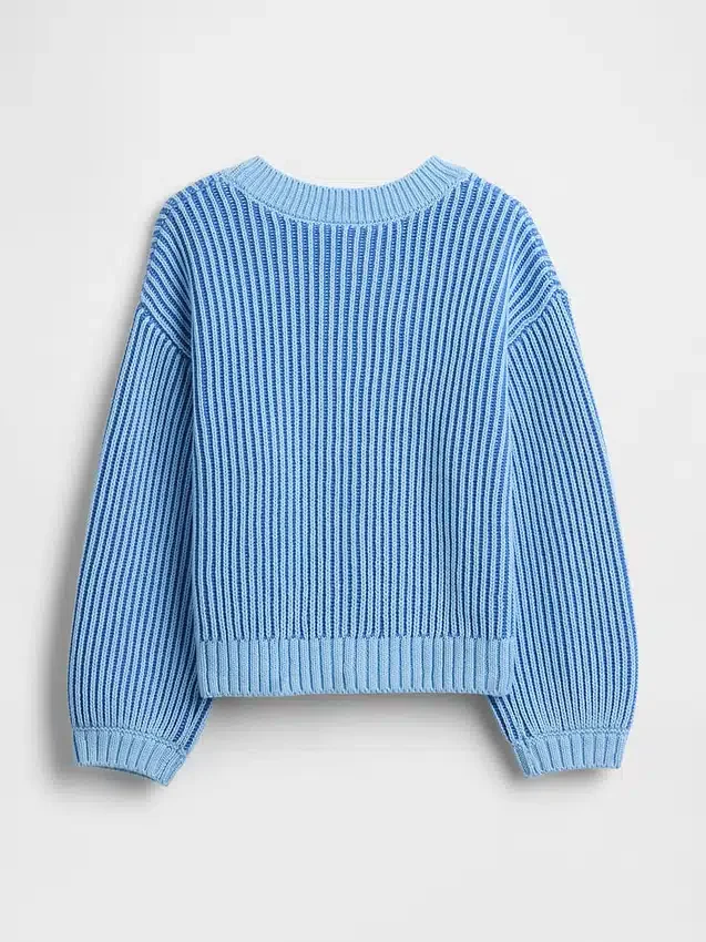Cárdigan de cuello redondo para bebés y niños