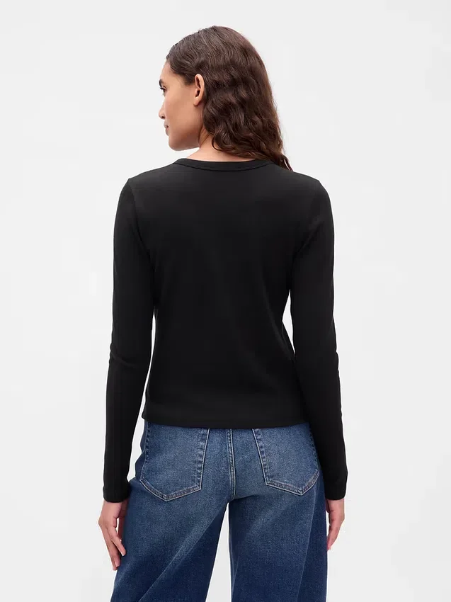Cárdigan moderno de cuello redondo