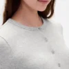 Cárdigan moderno de cuello redondo