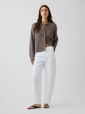 Cárdigan oversize CashSoft con punto Shaker