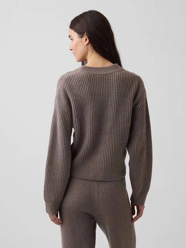 Cárdigan oversize CashSoft con punto Shaker