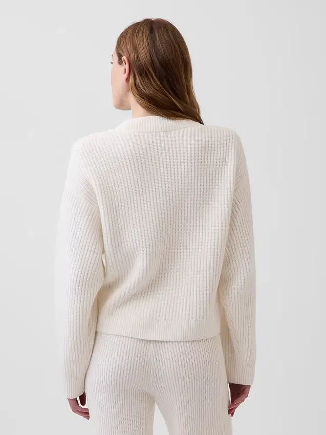 Cárdigan oversize CashSoft con punto Shaker