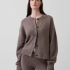 Cárdigan oversize de punto grueso CashSoft