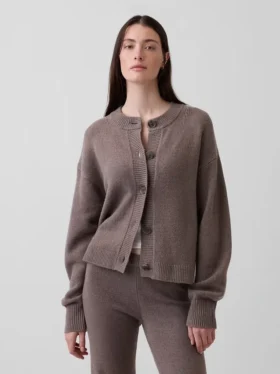 Cárdigan oversize de punto grueso CashSoft