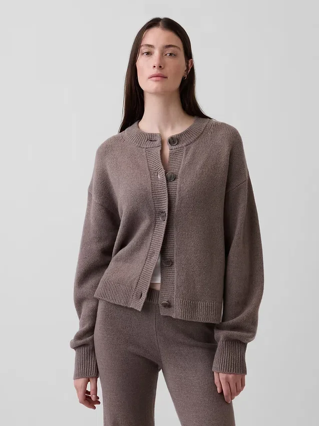 Cárdigan oversize de punto grueso CashSoft
