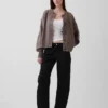 Cárdigan oversize de punto grueso CashSoft