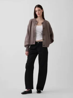 Cárdigan oversize de punto grueso CashSoft