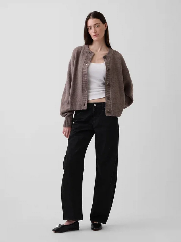 Cárdigan oversize de punto grueso CashSoft