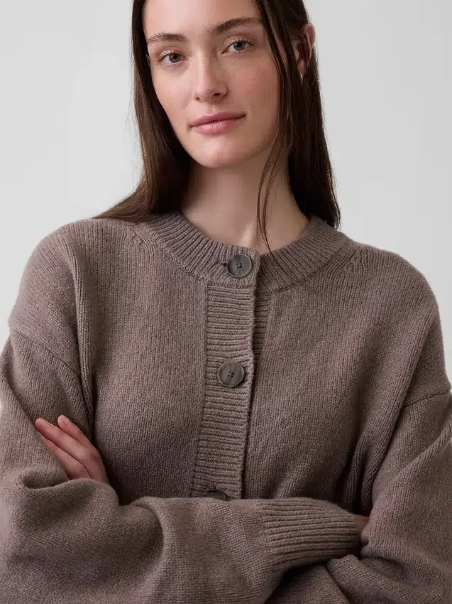 Cárdigan oversize de punto grueso CashSoft