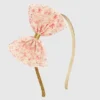 Diadema con lazo de tul y estampado floral delicado «Sweet Wink»
