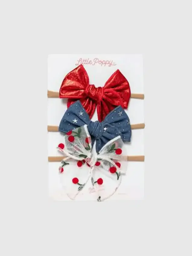 El conjunto de diademas con lazo «Cherry»