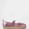 Espadrillas infantiles tipo Mary Jane metalizadas