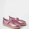 Espadrillas infantiles tipo Mary Jane metalizadas