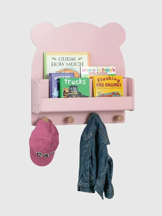 Estantería de pared babyGap Brannan Bear con 4 ganchos