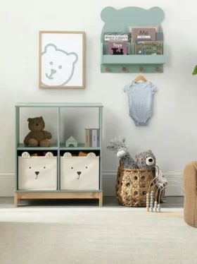 Estantería de pared babyGap Brannan Bear con 4 ganchos