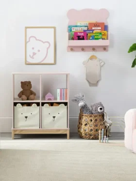 Estantería de pared babyGap Brannan Bear con 4 ganchos