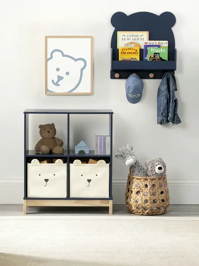 Estantería de pared babyGap Brannan Bear con 4 ganchos