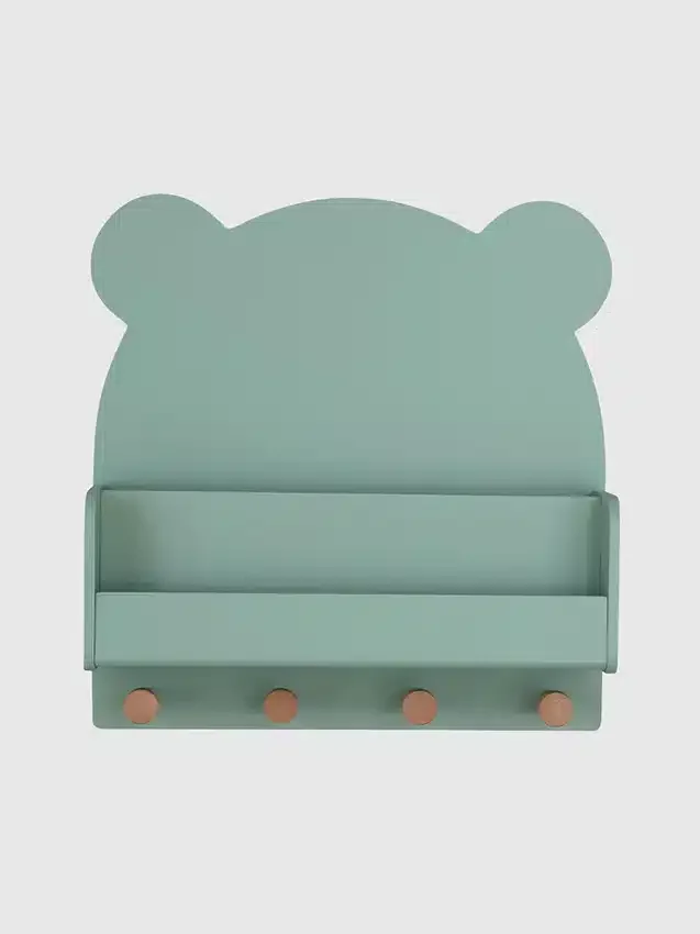 Estantería de pared babyGap Brannan Bear con 4 ganchos