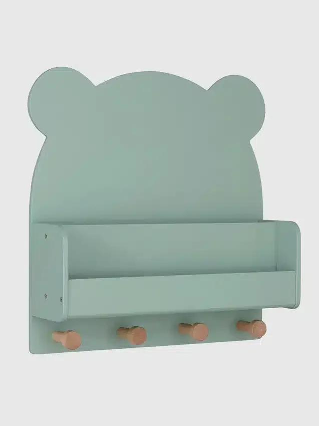 Estantería de pared babyGap Brannan Bear con 4 ganchos