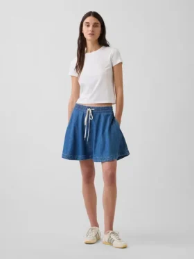 Falda de denim ultrasuave