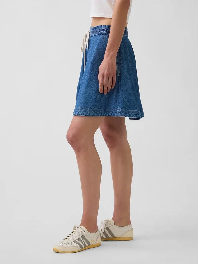 Falda de denim ultrasuave